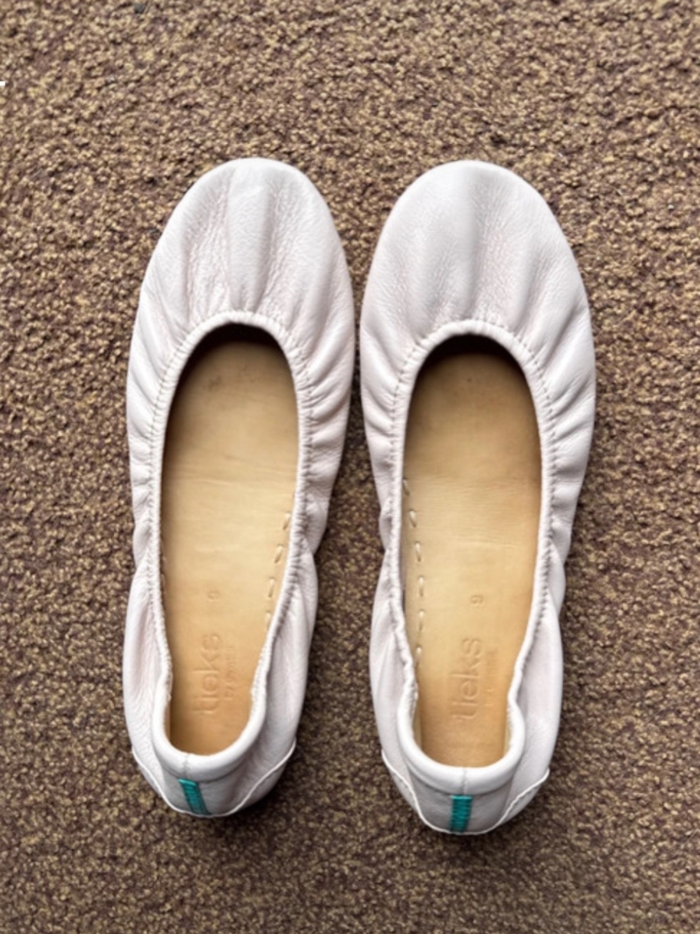 Tieks Ballet Flats in Pale Pink Leather